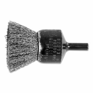 PFERD 1" CRIMPED WIRE END BRUSH .010 SS WIRE